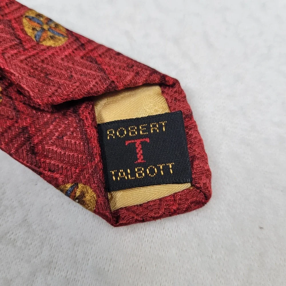 Robert Talbott Tie Nordstrom Best of Class Silk Made USA Multicolor Geometric‎